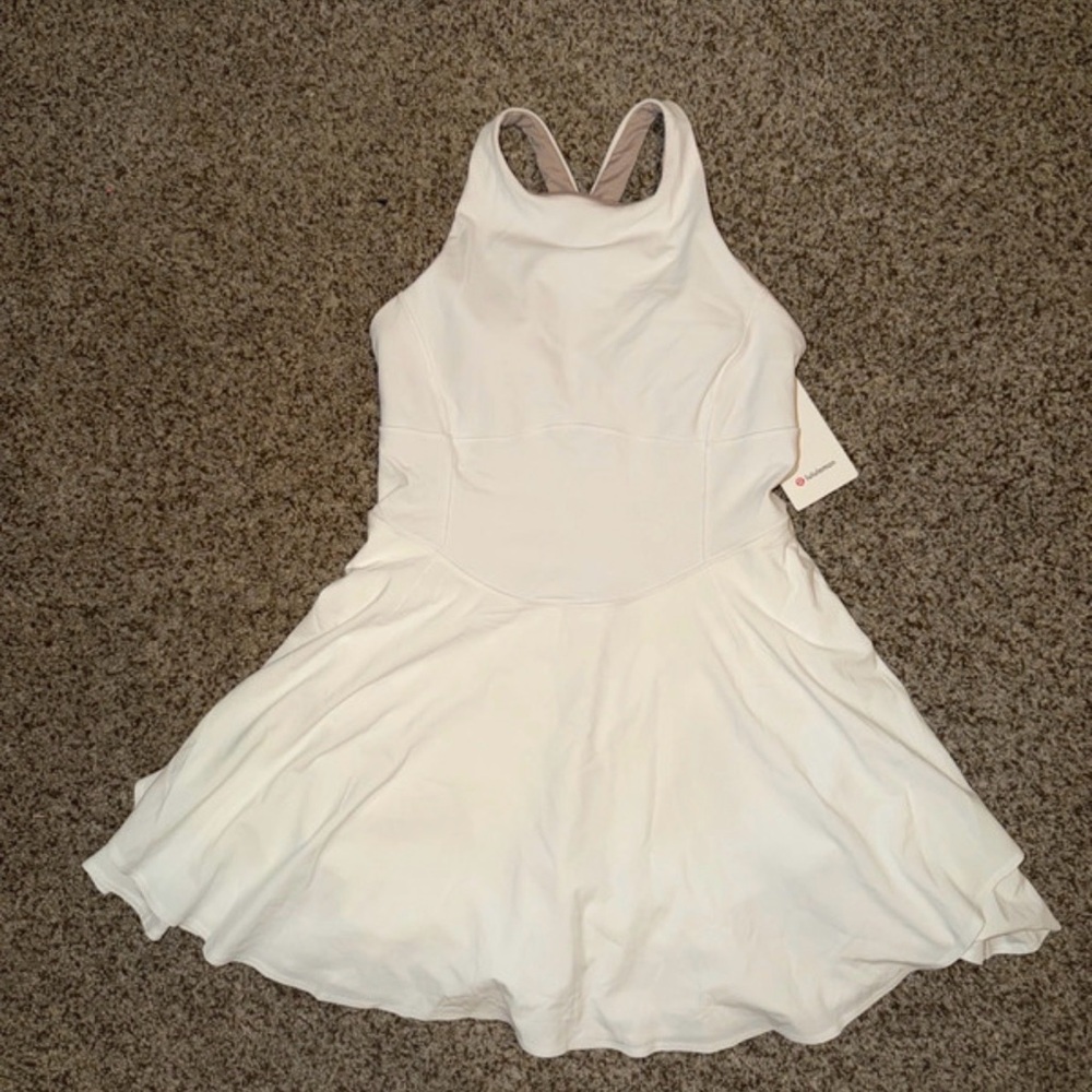 Lulu White Athletic Tennis Dress